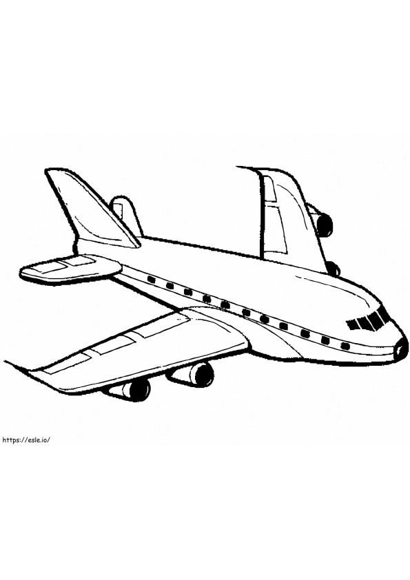 Normales Flugzeug ausmalbilder