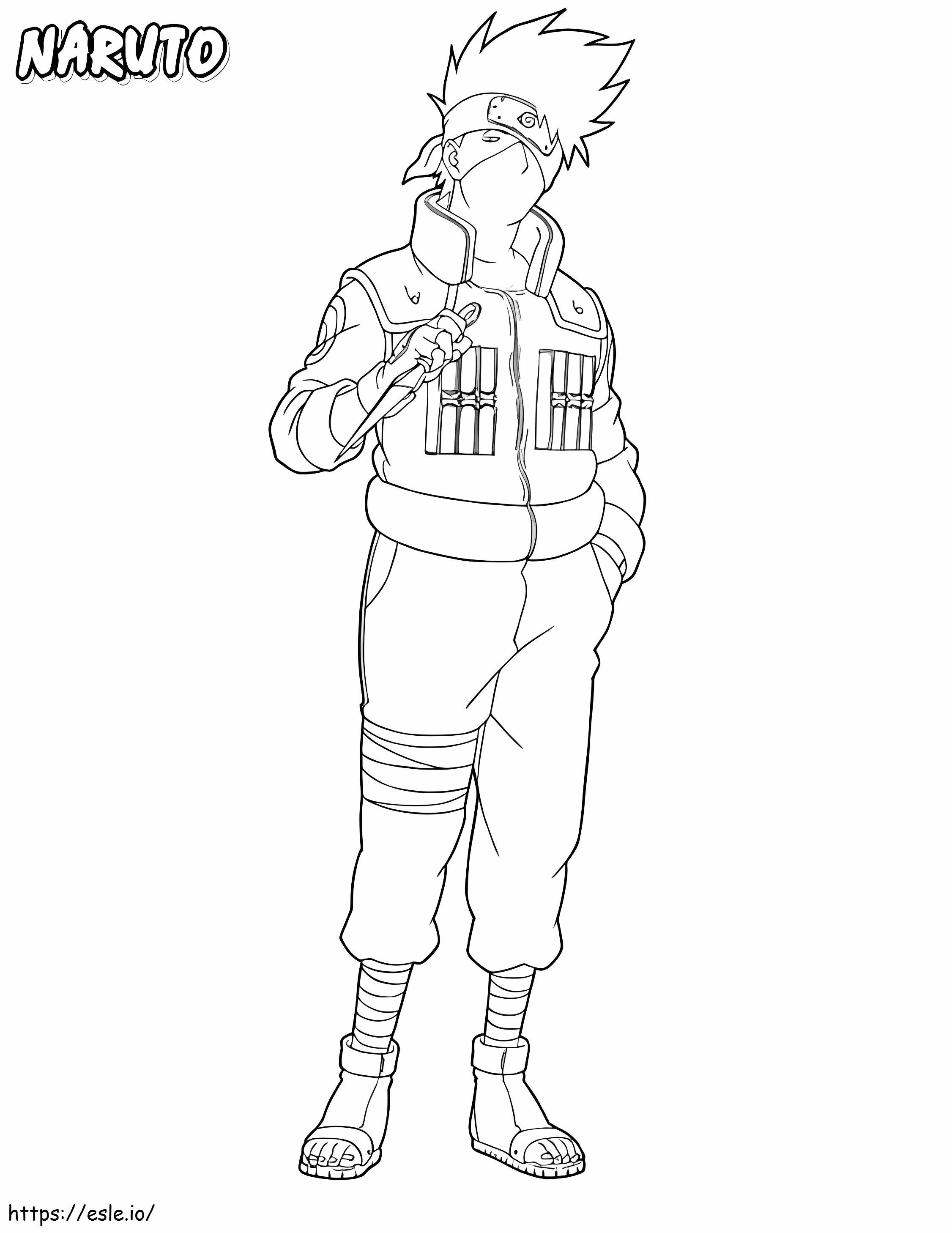 Hatake Basic Kakashi - Kolorowanka do Druku