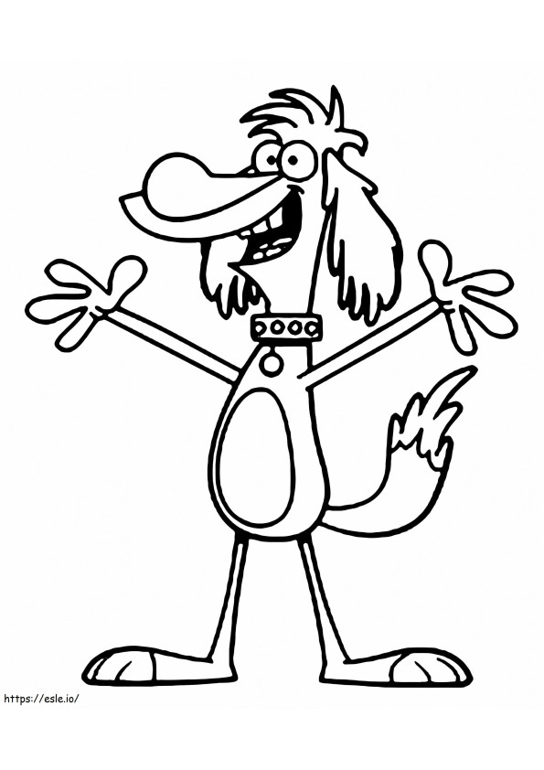 Dog Hal From Nature Cat coloring page