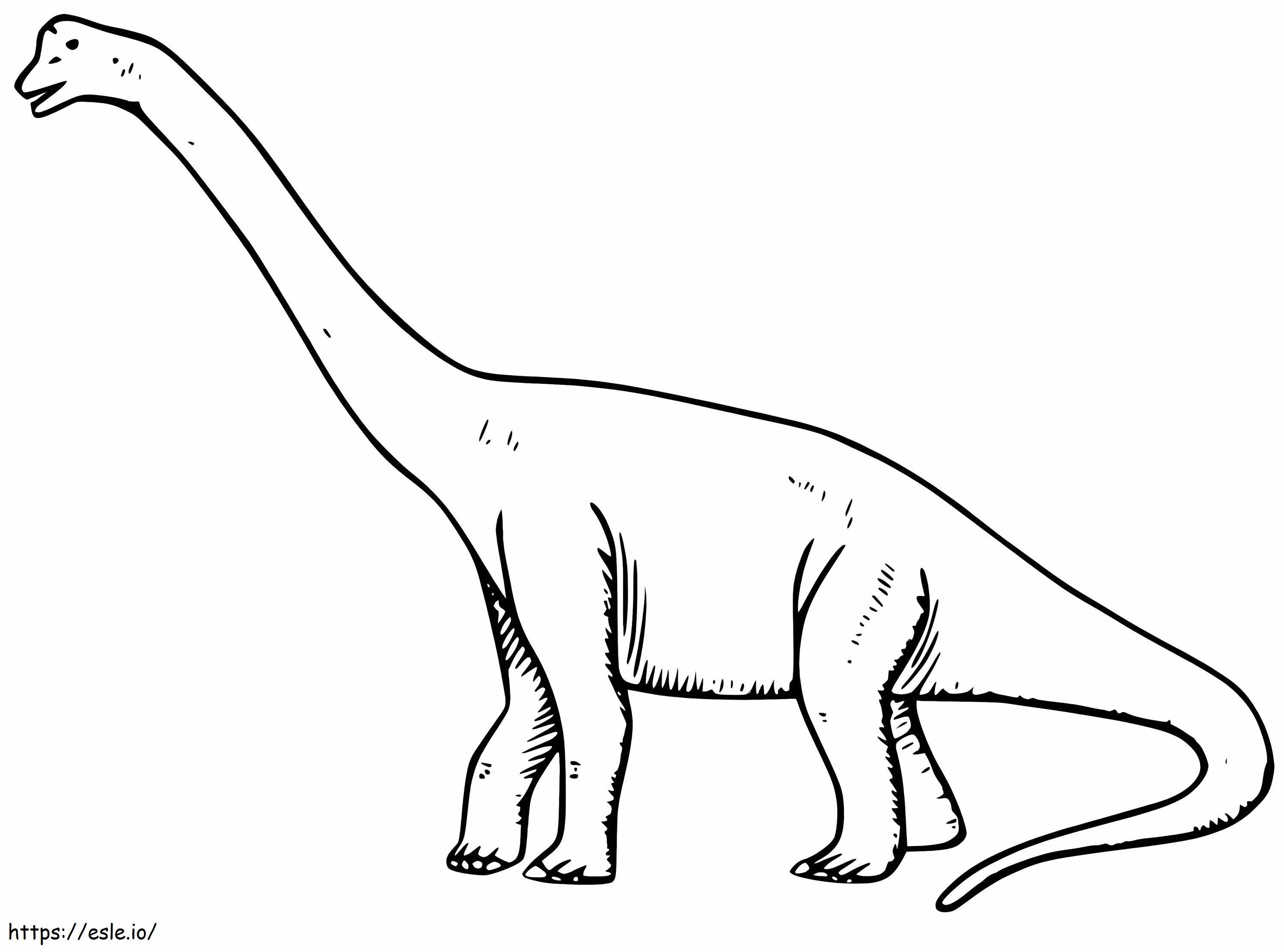 ブラキオサウルス 8 ぬりえ - 塗り絵