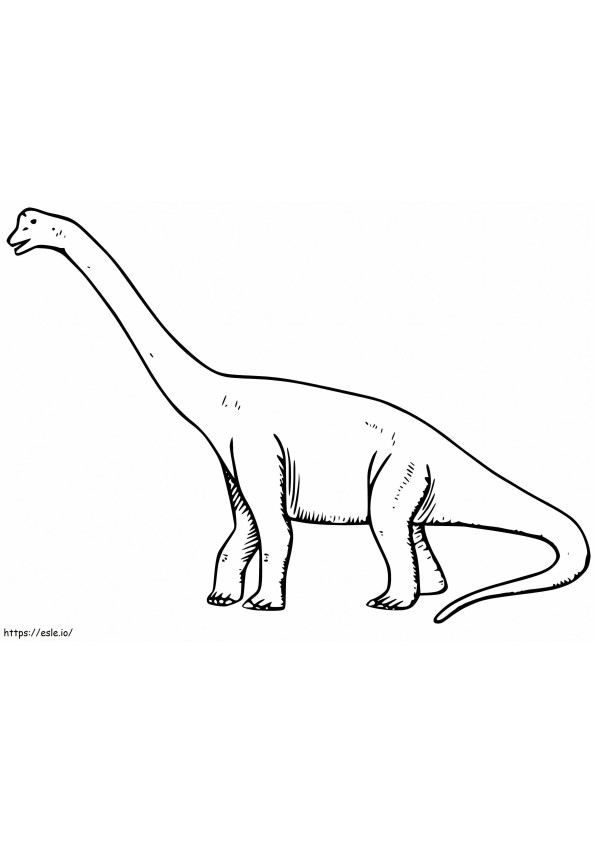 Braquiosaurio 8 para colorear