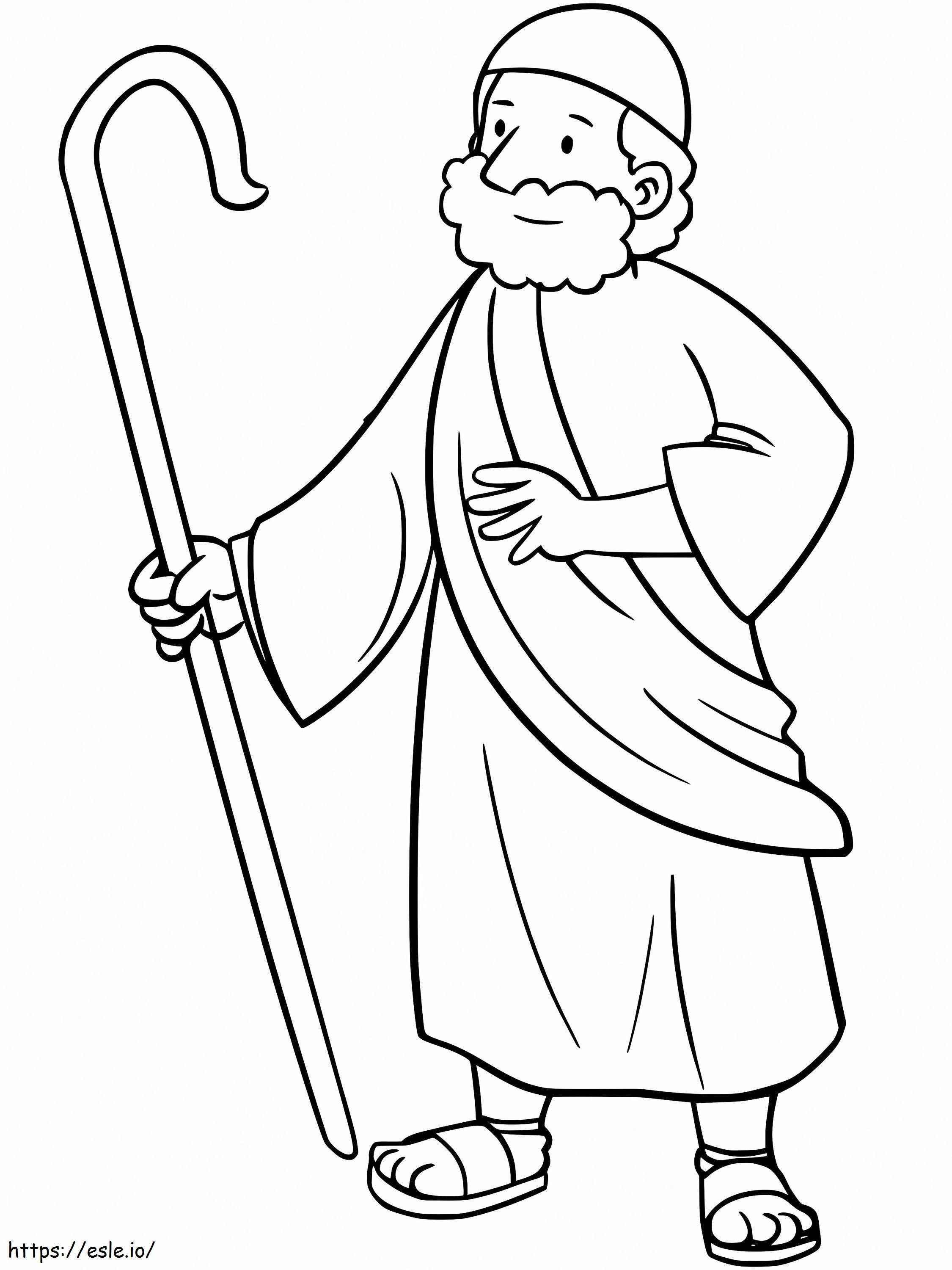 Printable Moses coloring page