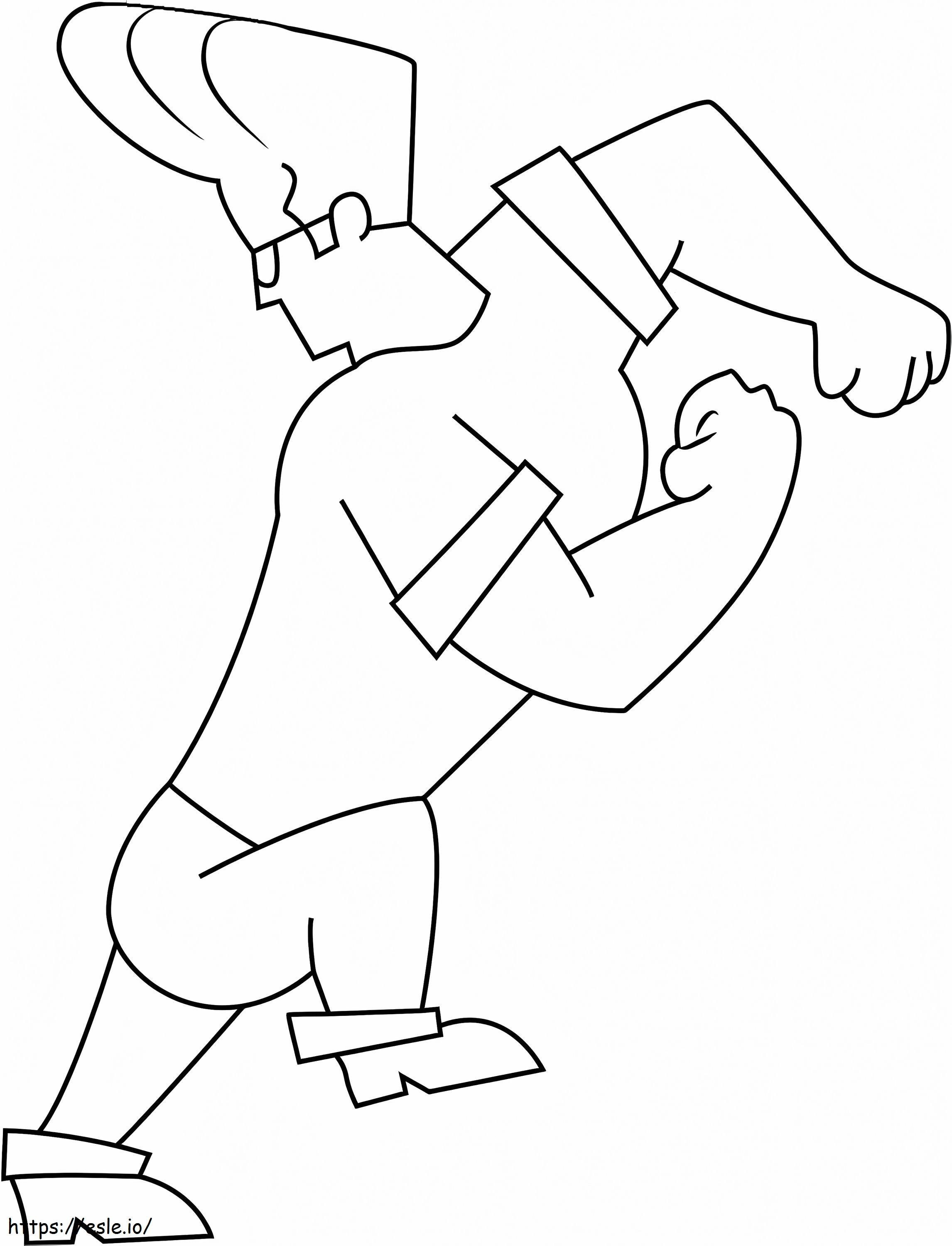 Cool Johnny Bravo coloring page