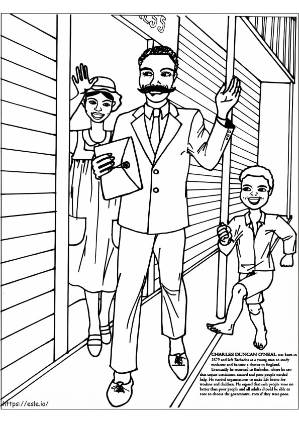 Charles Duncan ONeal coloring page
