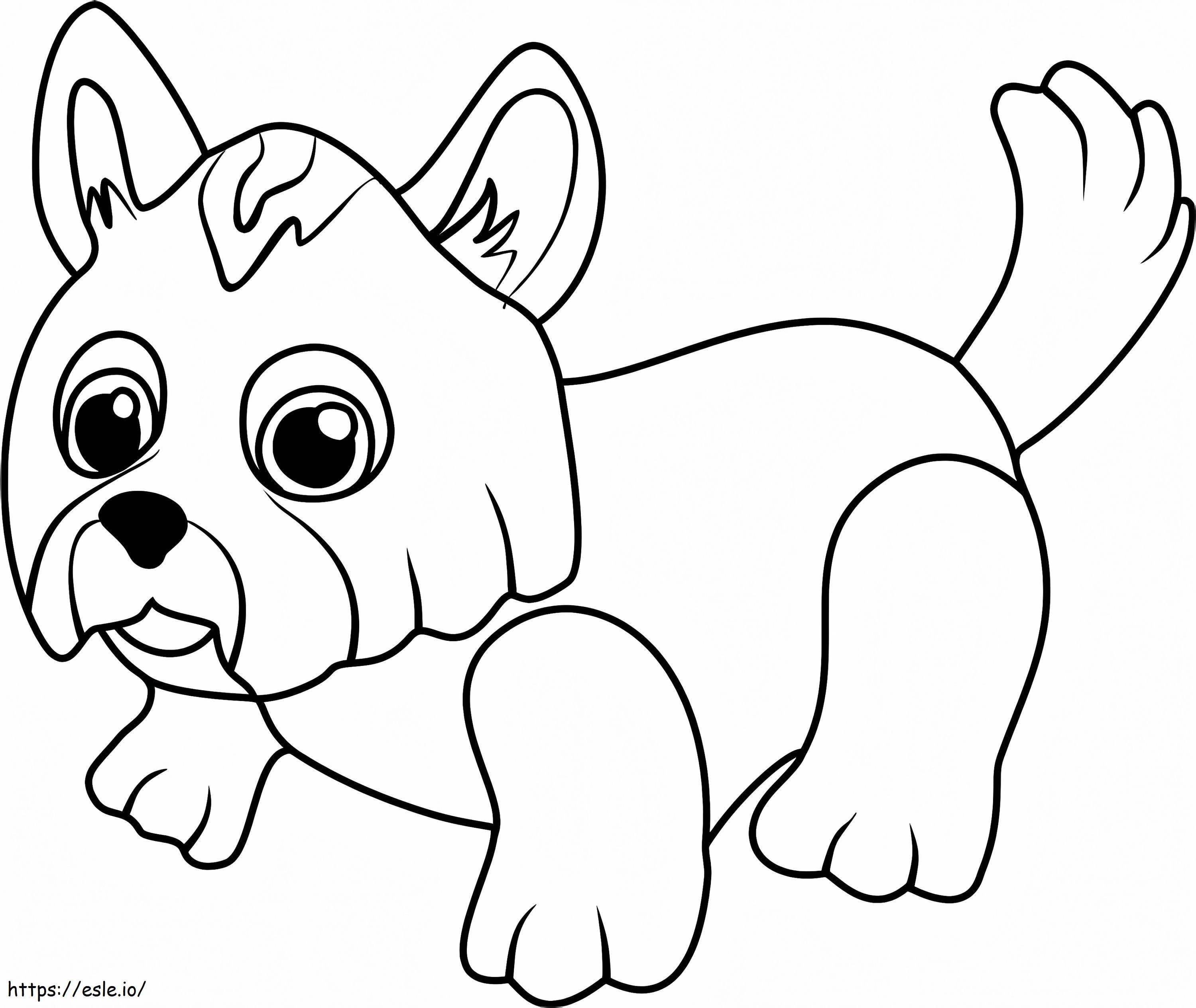 Coloriage Parade des animaux du Yorkshire Terrier à imprimer dessin