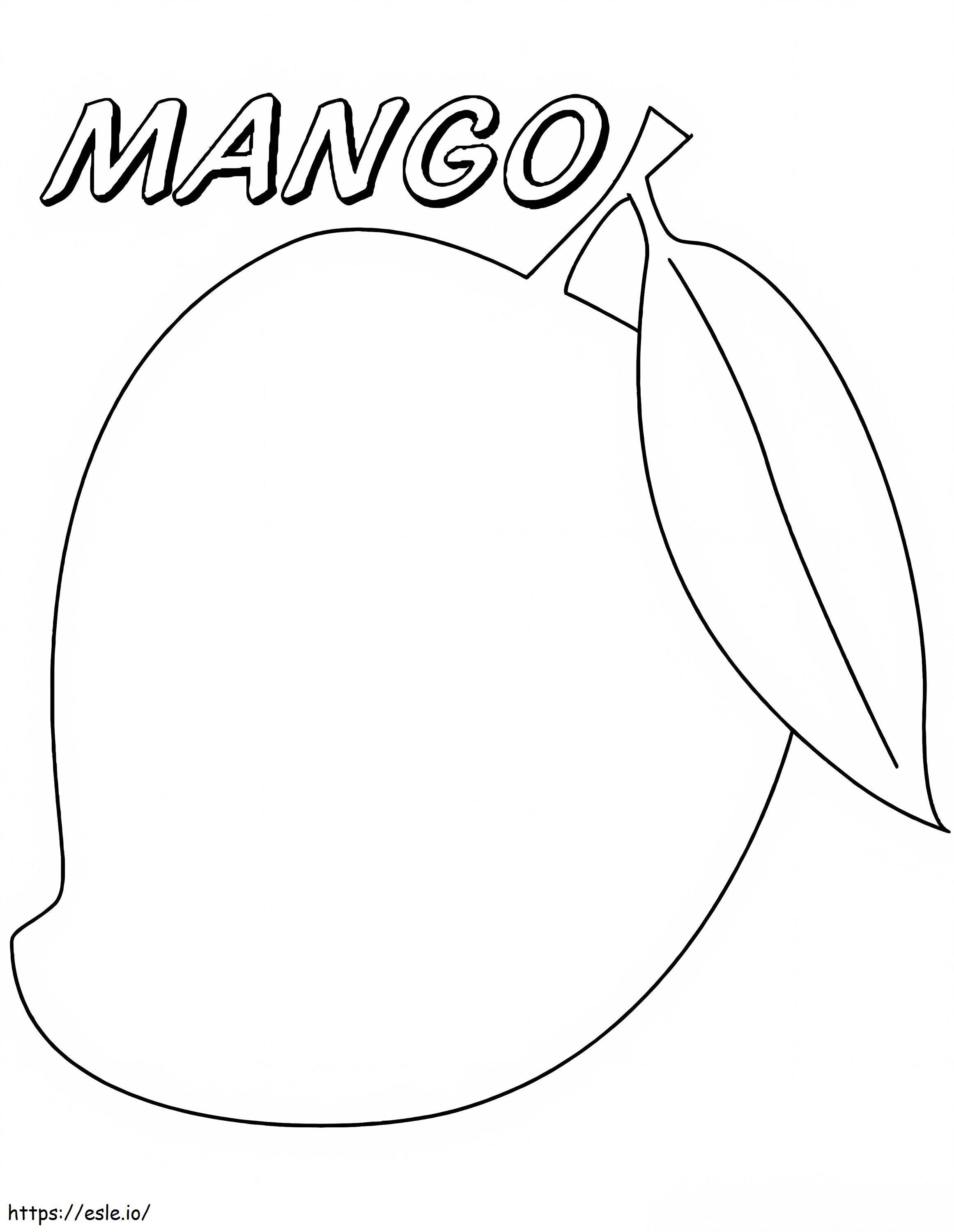 Egyetlen mangó 1 kifestő