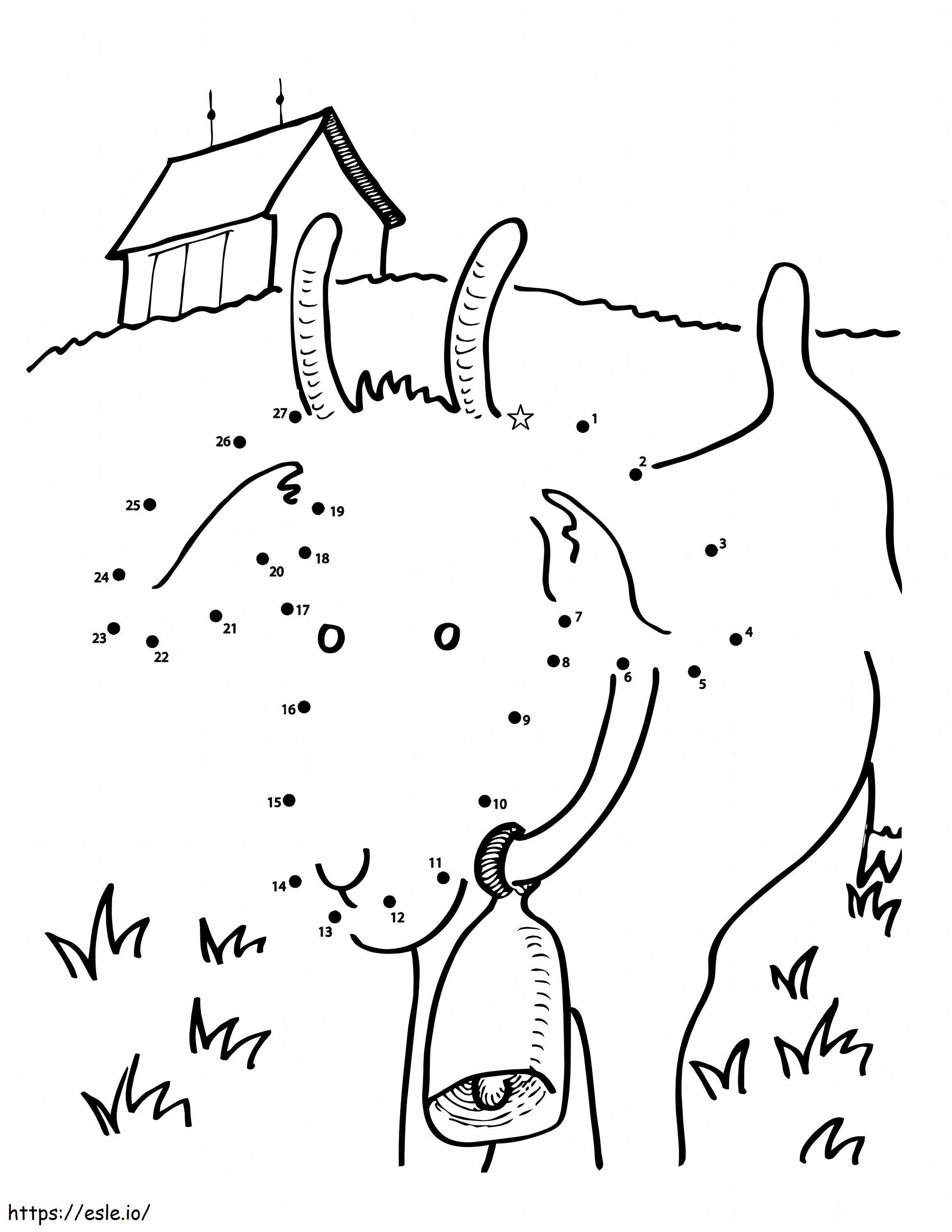 Goat Point To Points coloring page