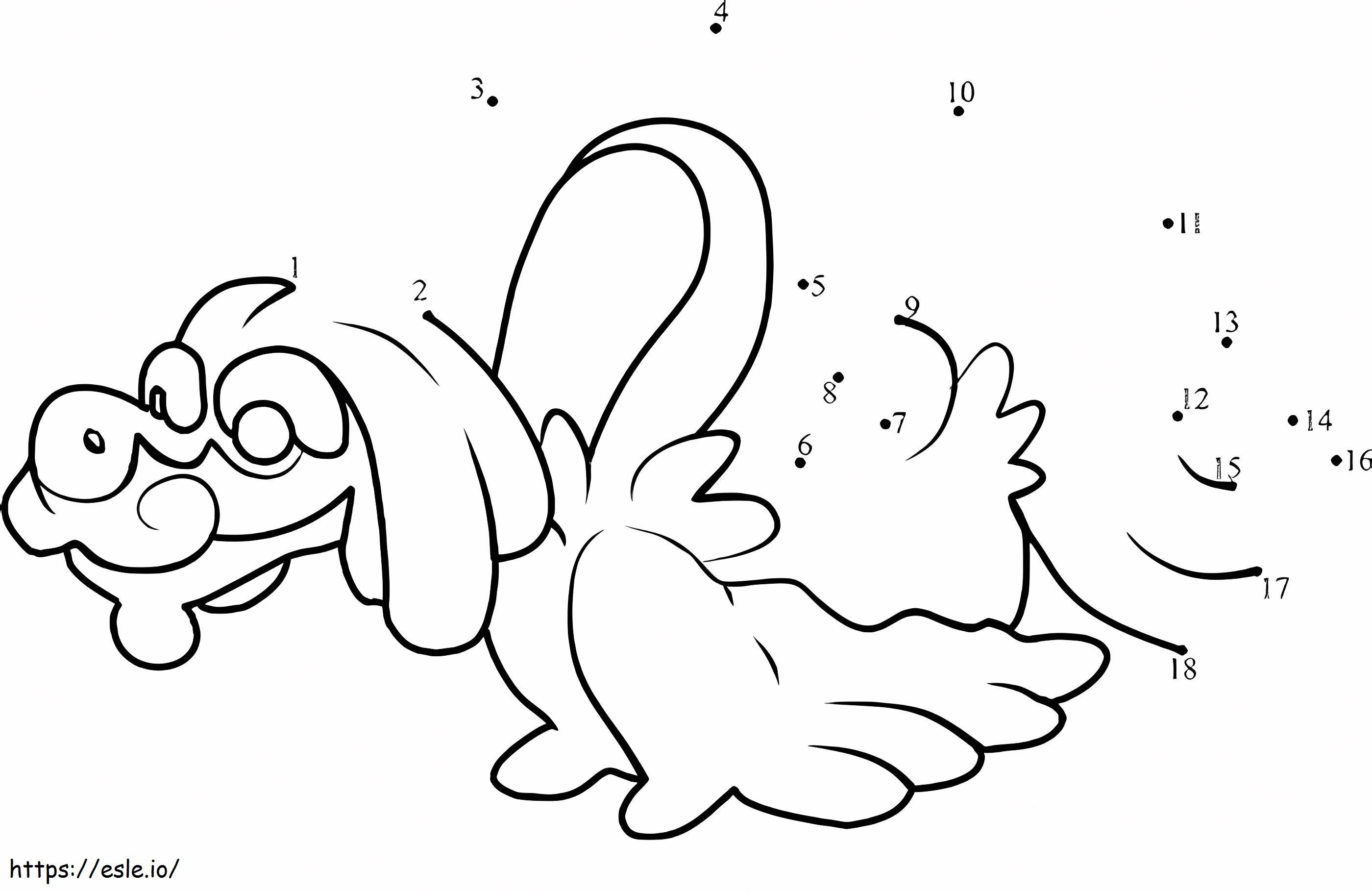 Drampa Dot To Dot Coloring Page coloring page