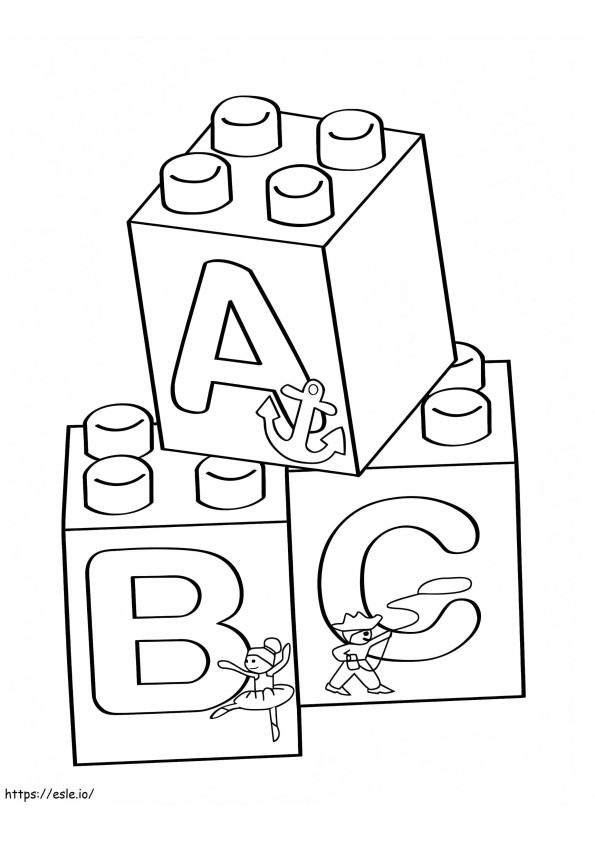 Ziegel ABC ausmalbilder