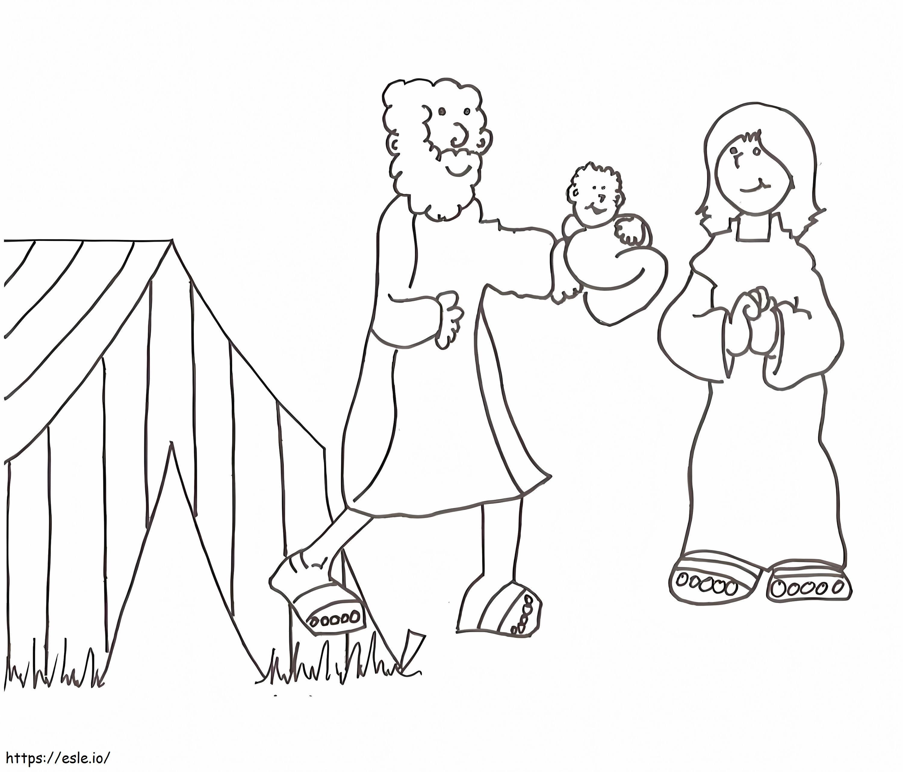 Abraham And Sarah 11 coloring page