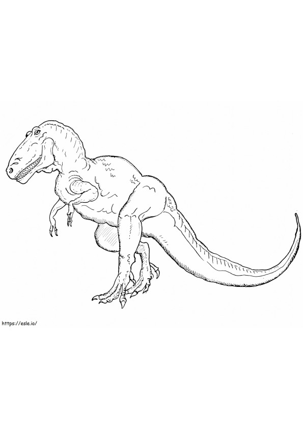ティラノサウルス 1024X768 ぬりえ - 塗り絵