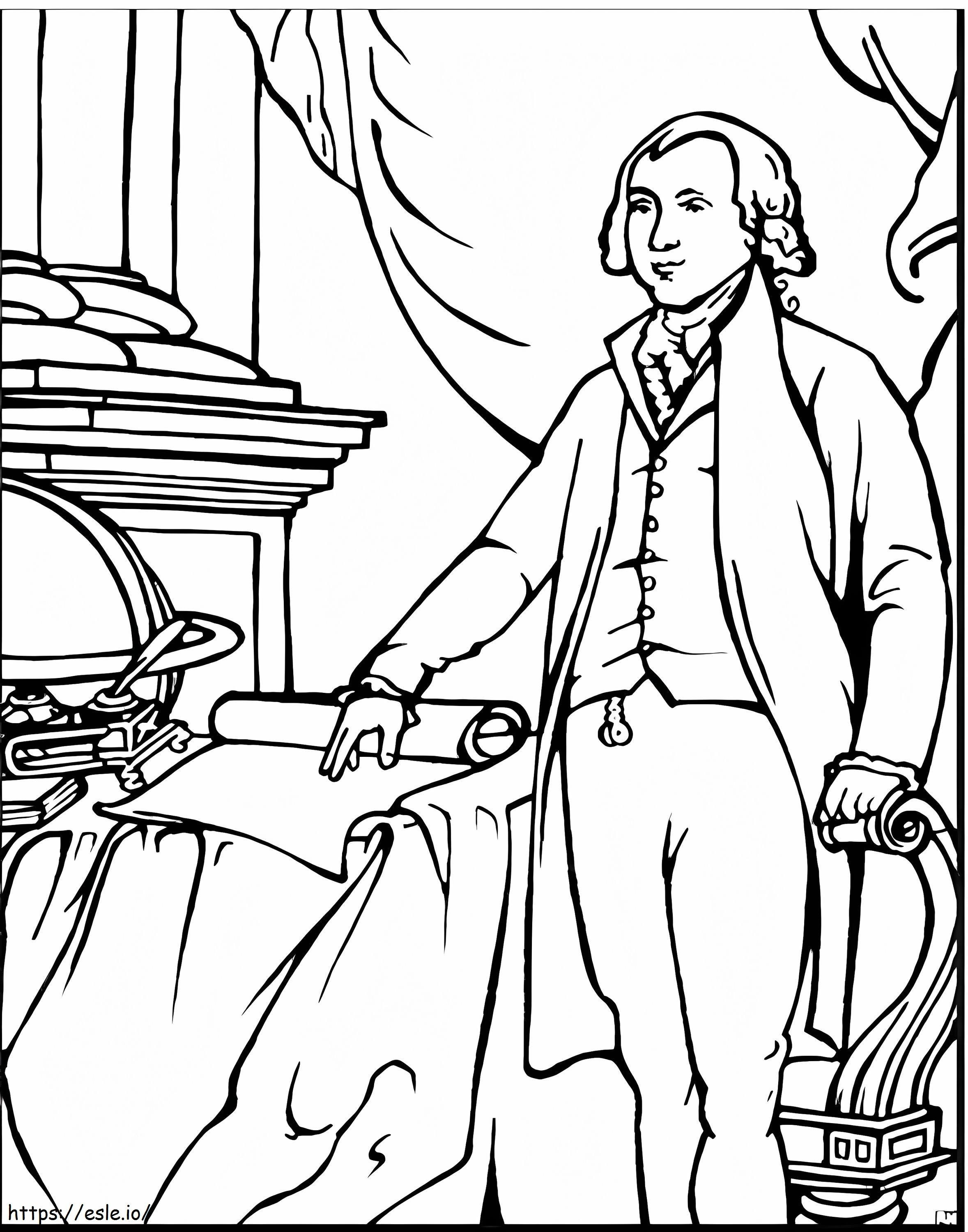 James Madison kleurplaat kleurplaat