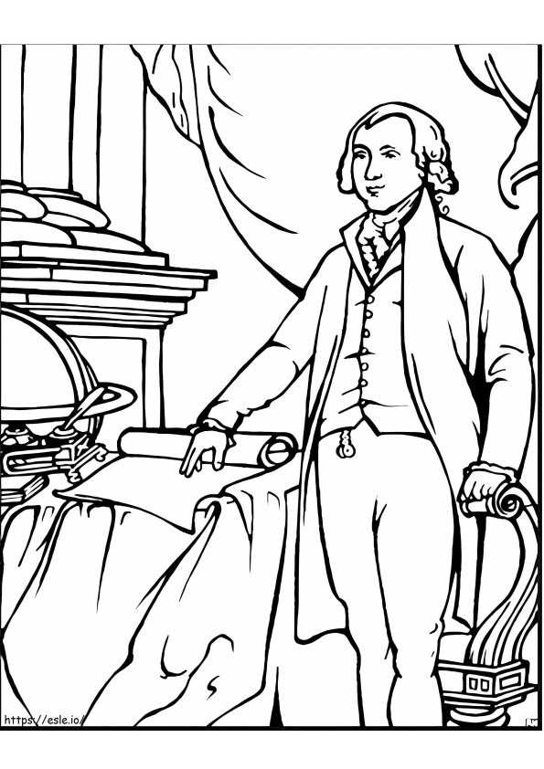 James Madison coloring page