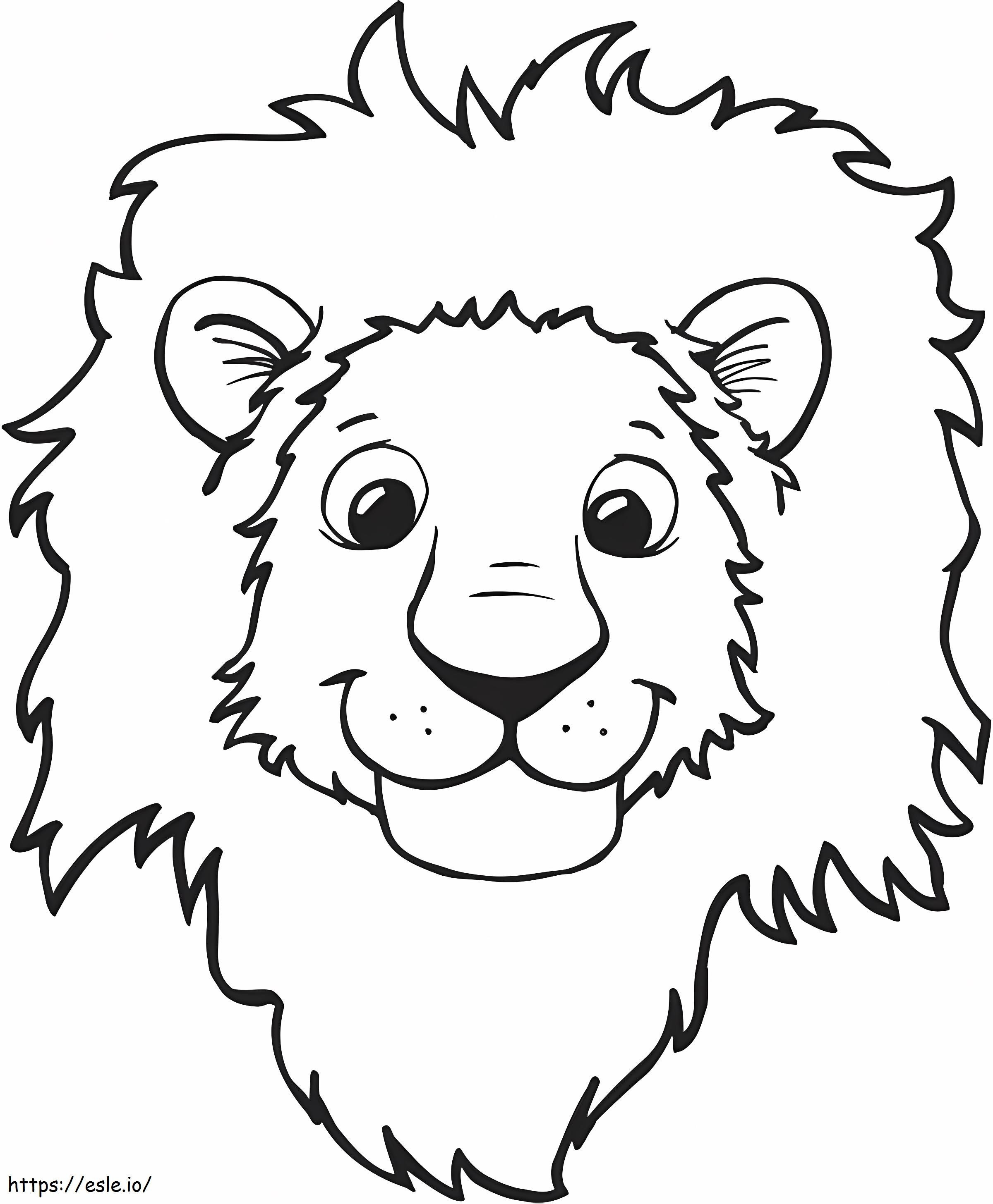 Lion4 coloring page