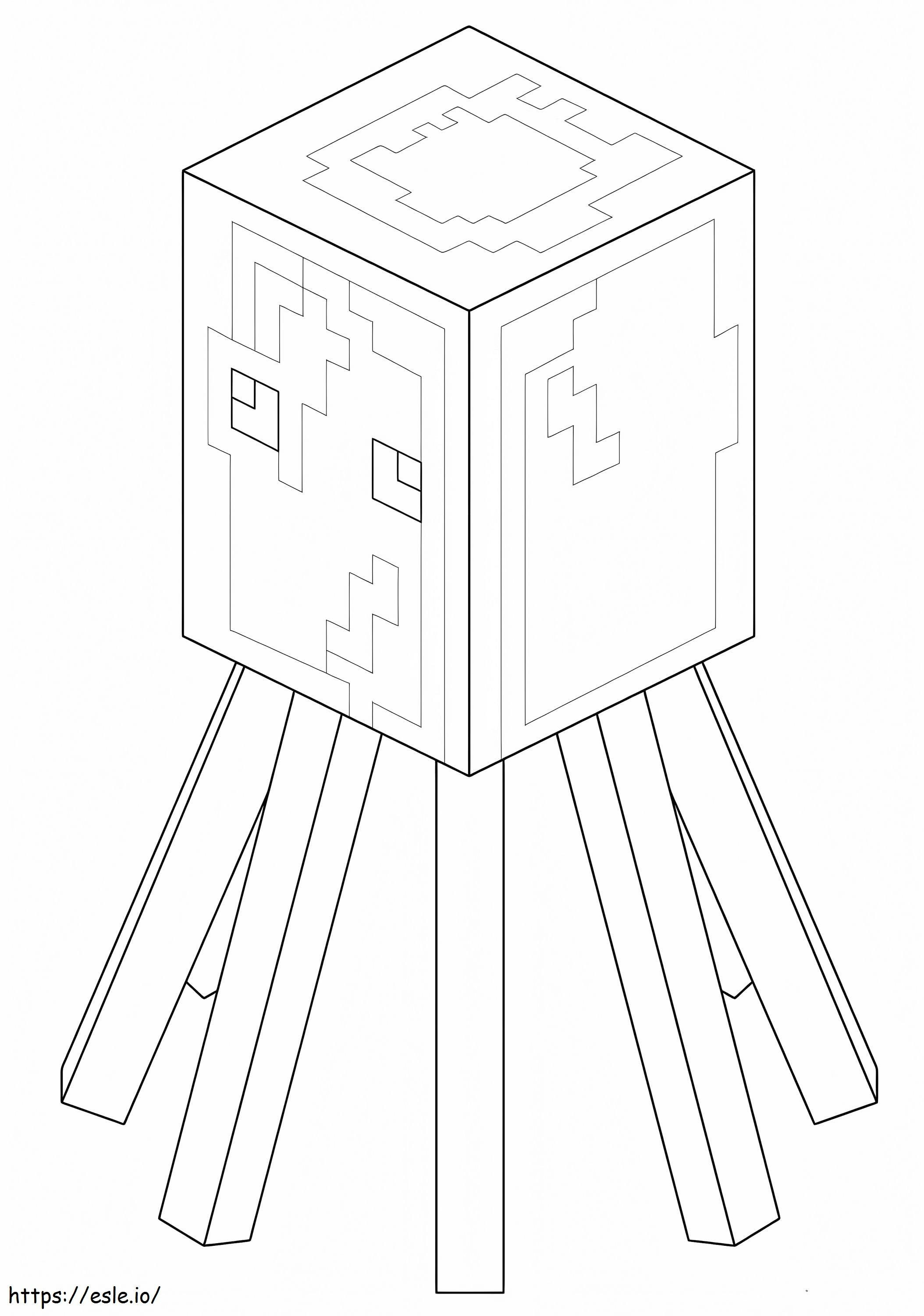 Lula do Minecraft para colorir
