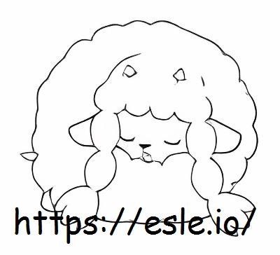 lanudo para colorear