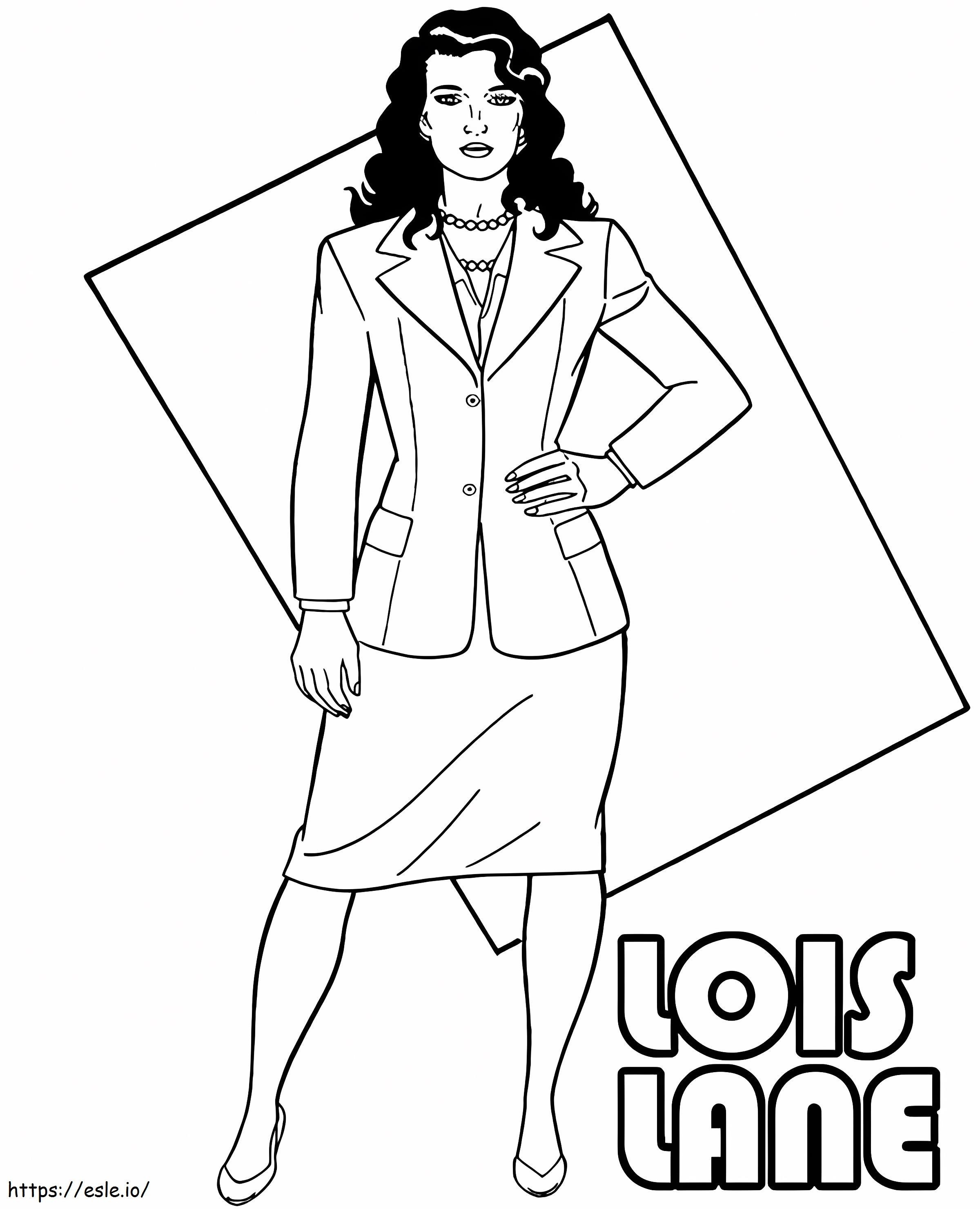 Coloriage Lois lane à imprimer dessin