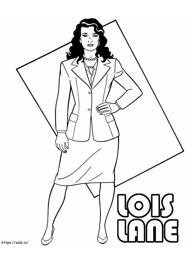 Coloriage Lois lane à imprimer dessin