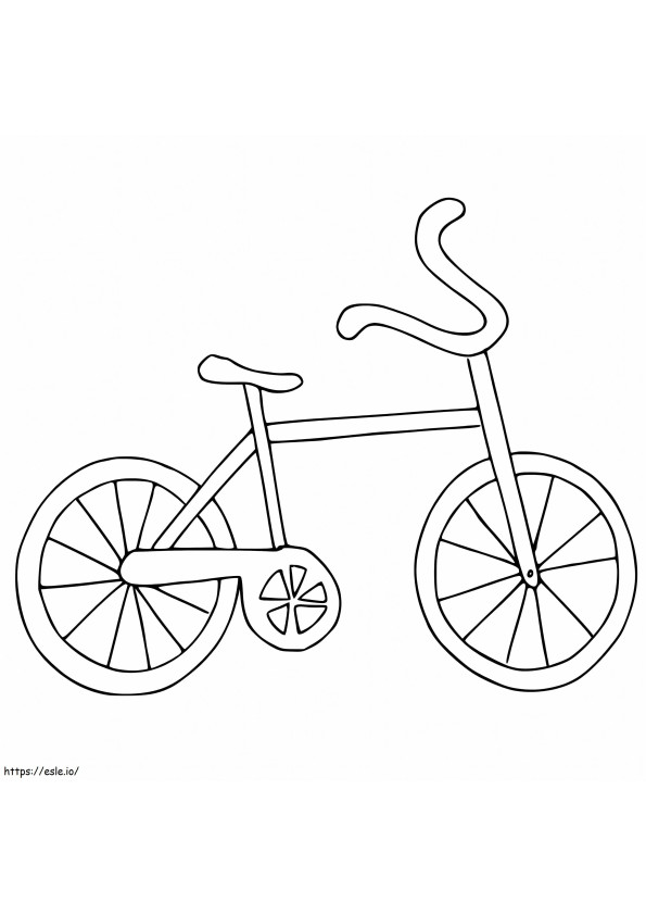 Free Bicycle coloring page
