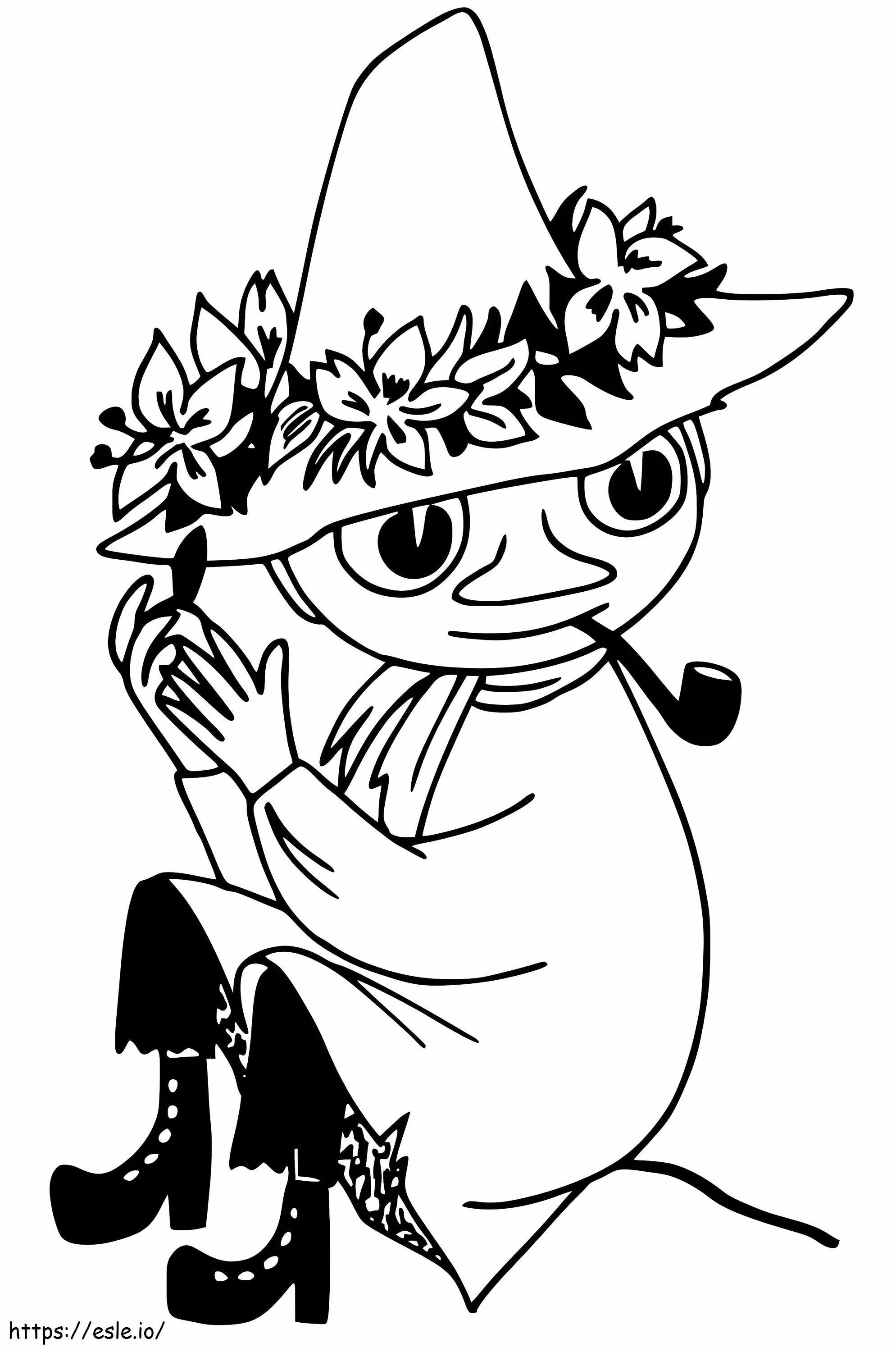 Snufkin de Moomin para colorir