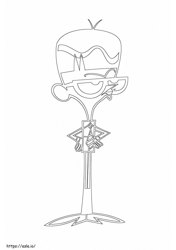 Mandark From Dexters Laboratory coloring page
