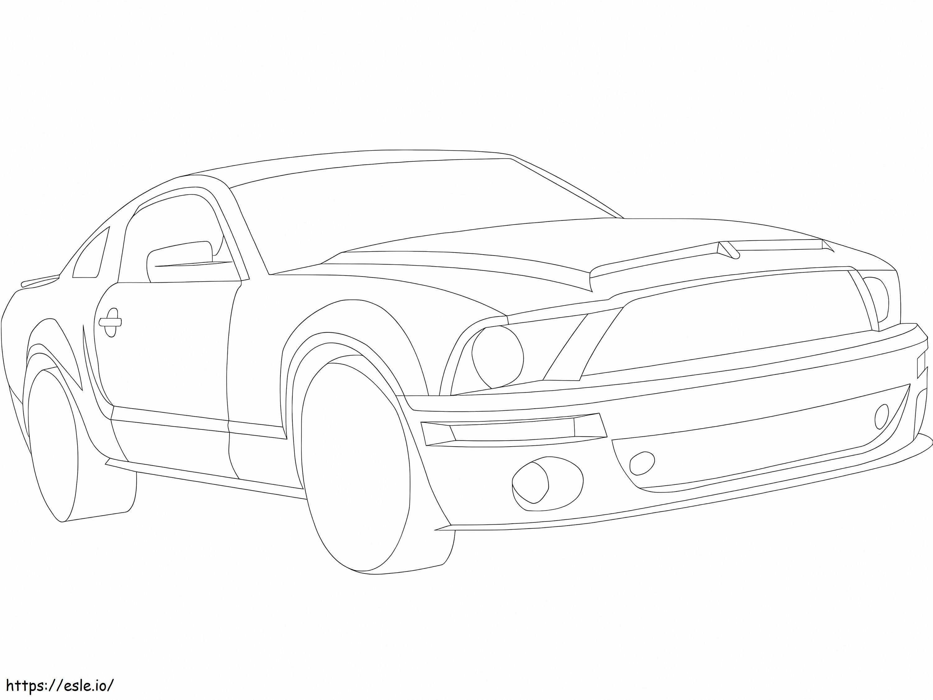Coloriage Ford Mustang à imprimer dessin