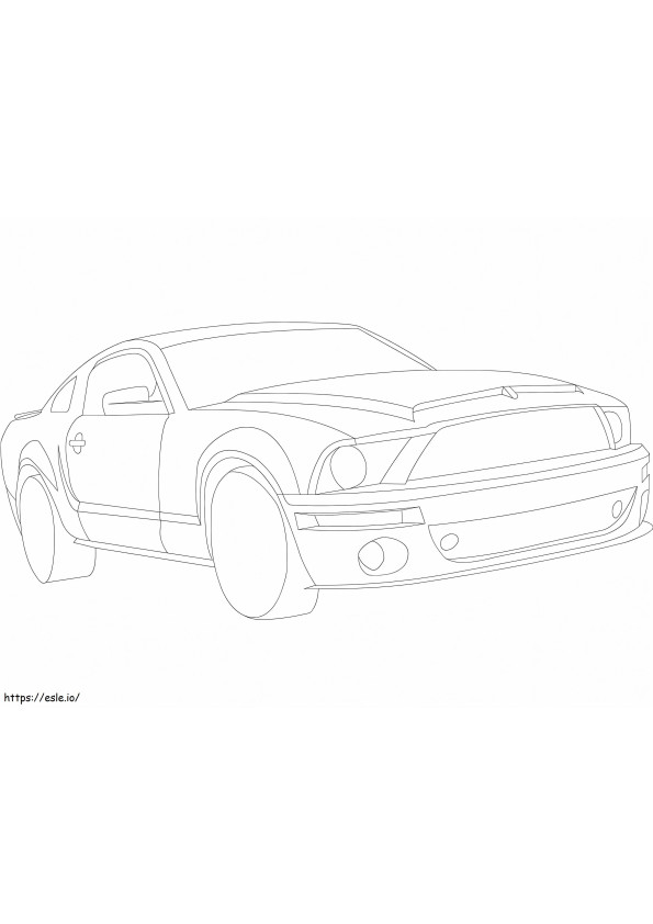 Ford Mustang kolorowanka