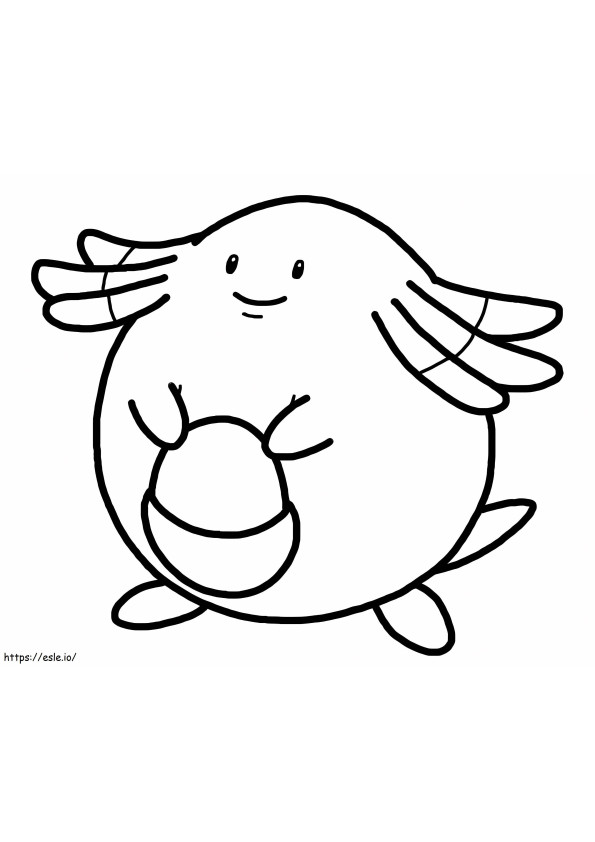 Chansey Pokemon coloring page