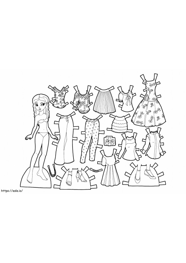 Paper Dolls 28 coloring page