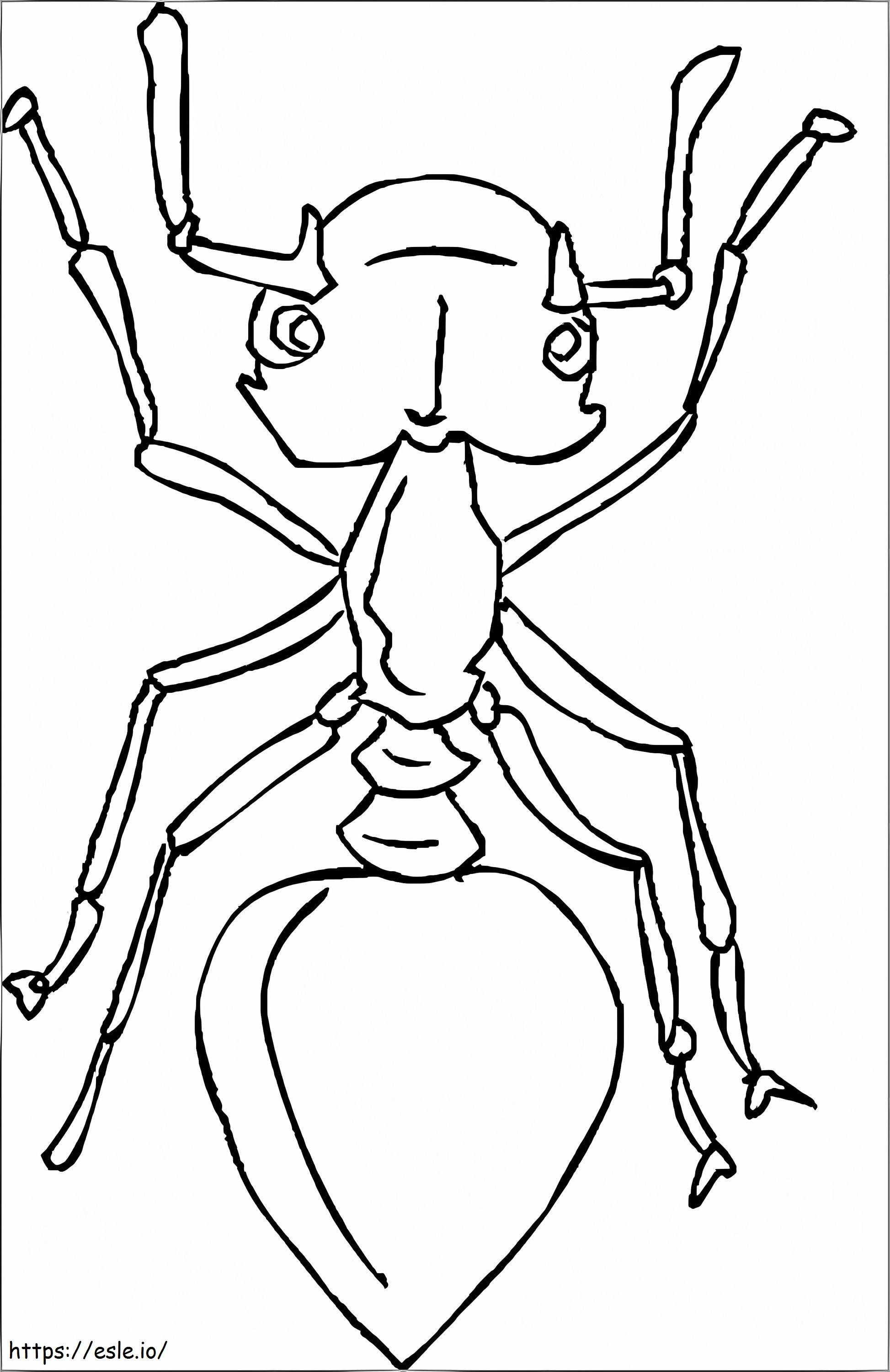 Cute Ant coloring page