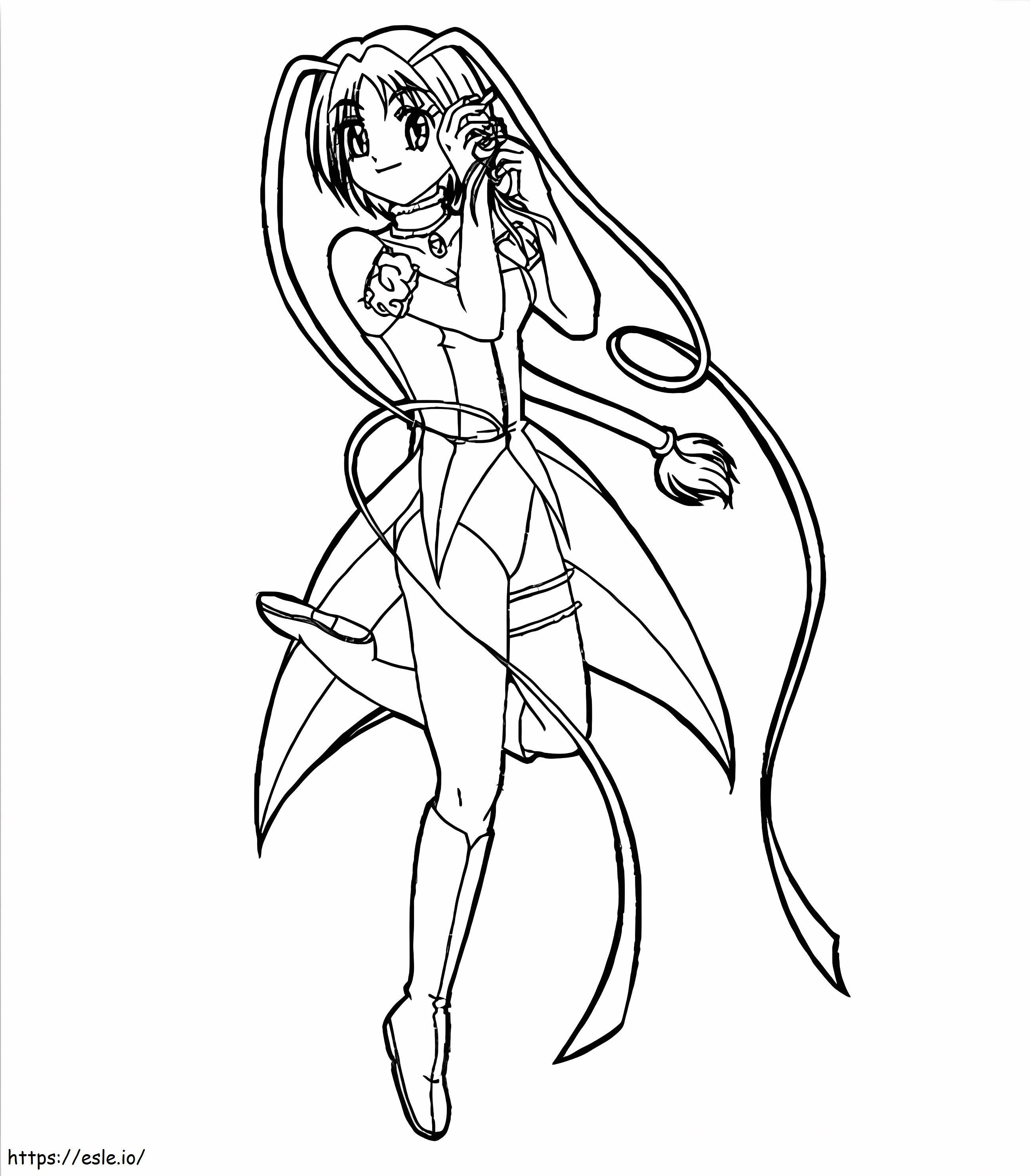 Girl Tokyo Mew Mew coloring page