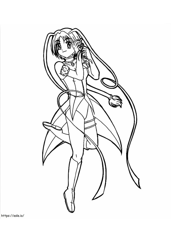 Girl Tokyo Mew Mew coloring page