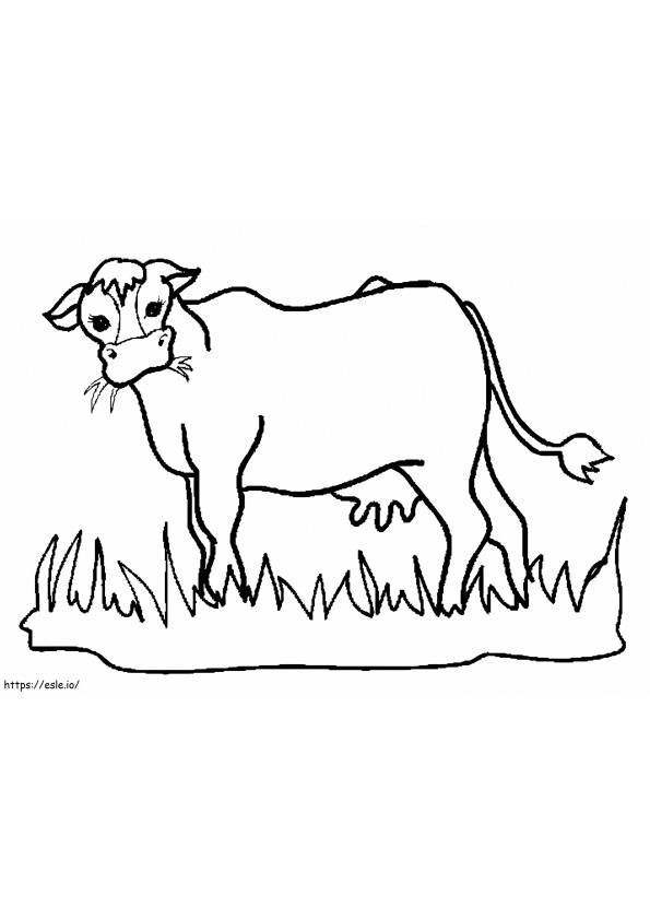 牛12 ぬりえ - 塗り絵