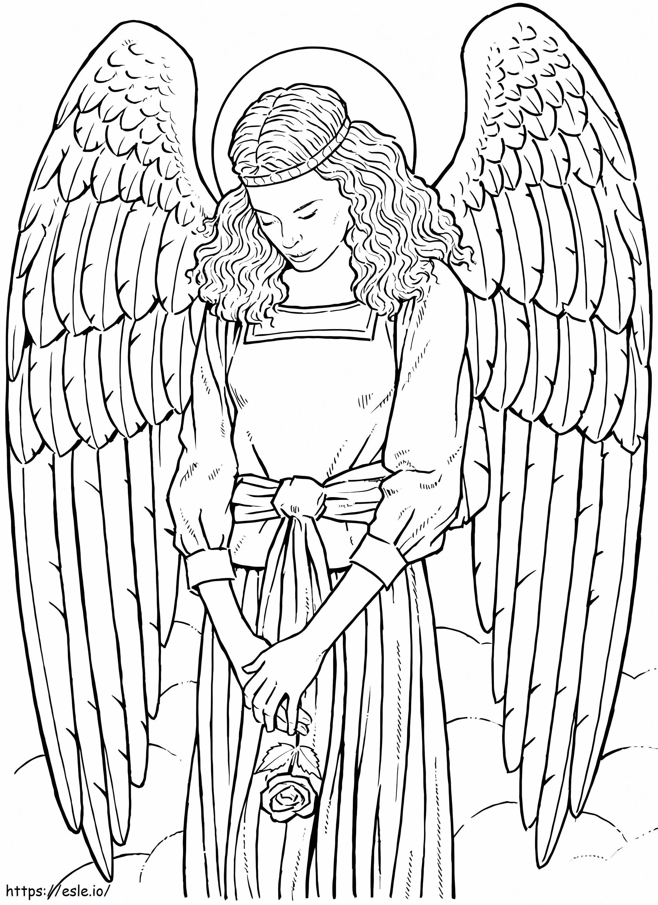 Awesome Angel coloring page