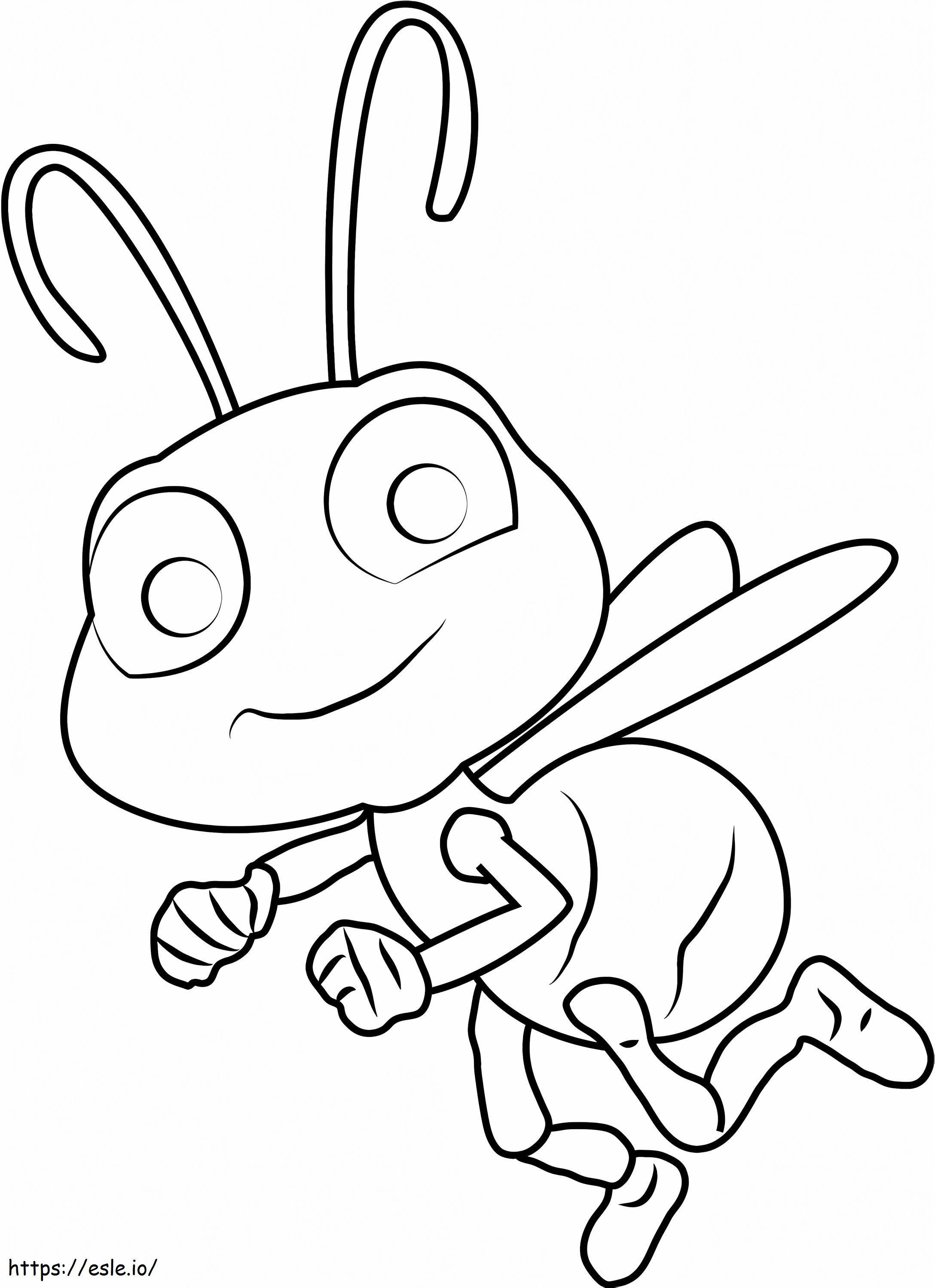 Dot Flying A4 coloring page