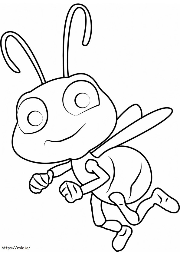 Dot Flying A4 coloring page