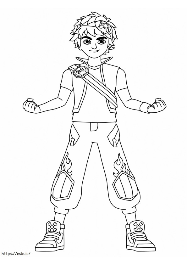 Cool Zak Storm coloring page