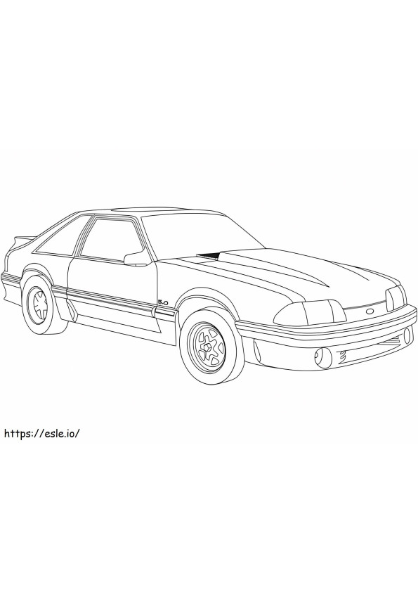 Coloriage Ford Mustang à imprimer dessin