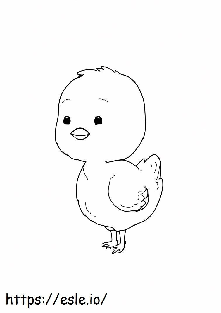 Suloinen Chick värityskuva