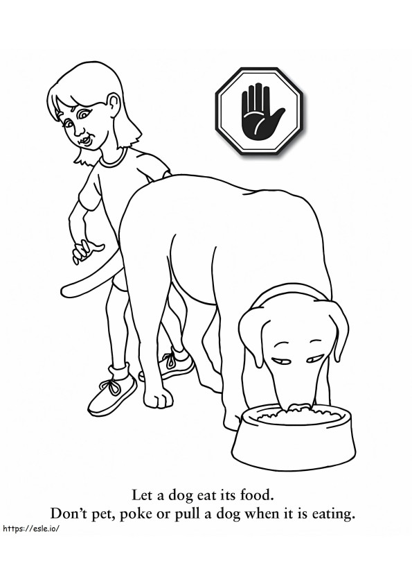 Coloriage Sécurité des chiens 5 à imprimer dessin