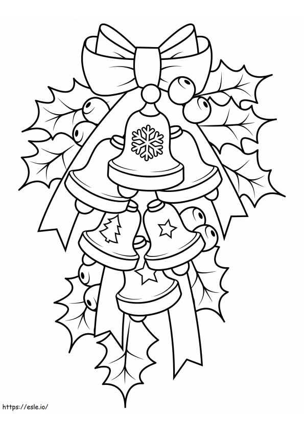 Holy And Christmas Bells coloring page