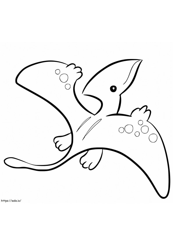 Flying Dinosaur coloring page