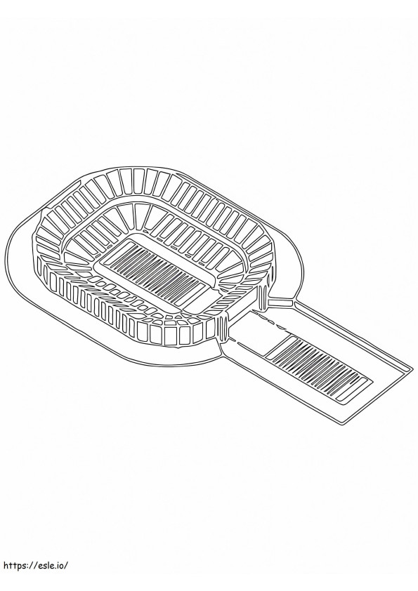 World Cup Stadium 3 coloring page