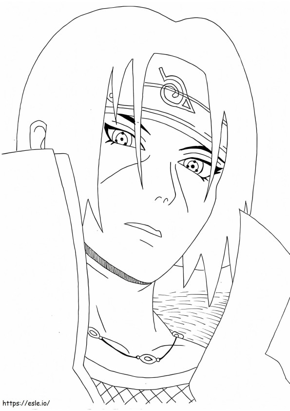 Itachi 8 coloring page