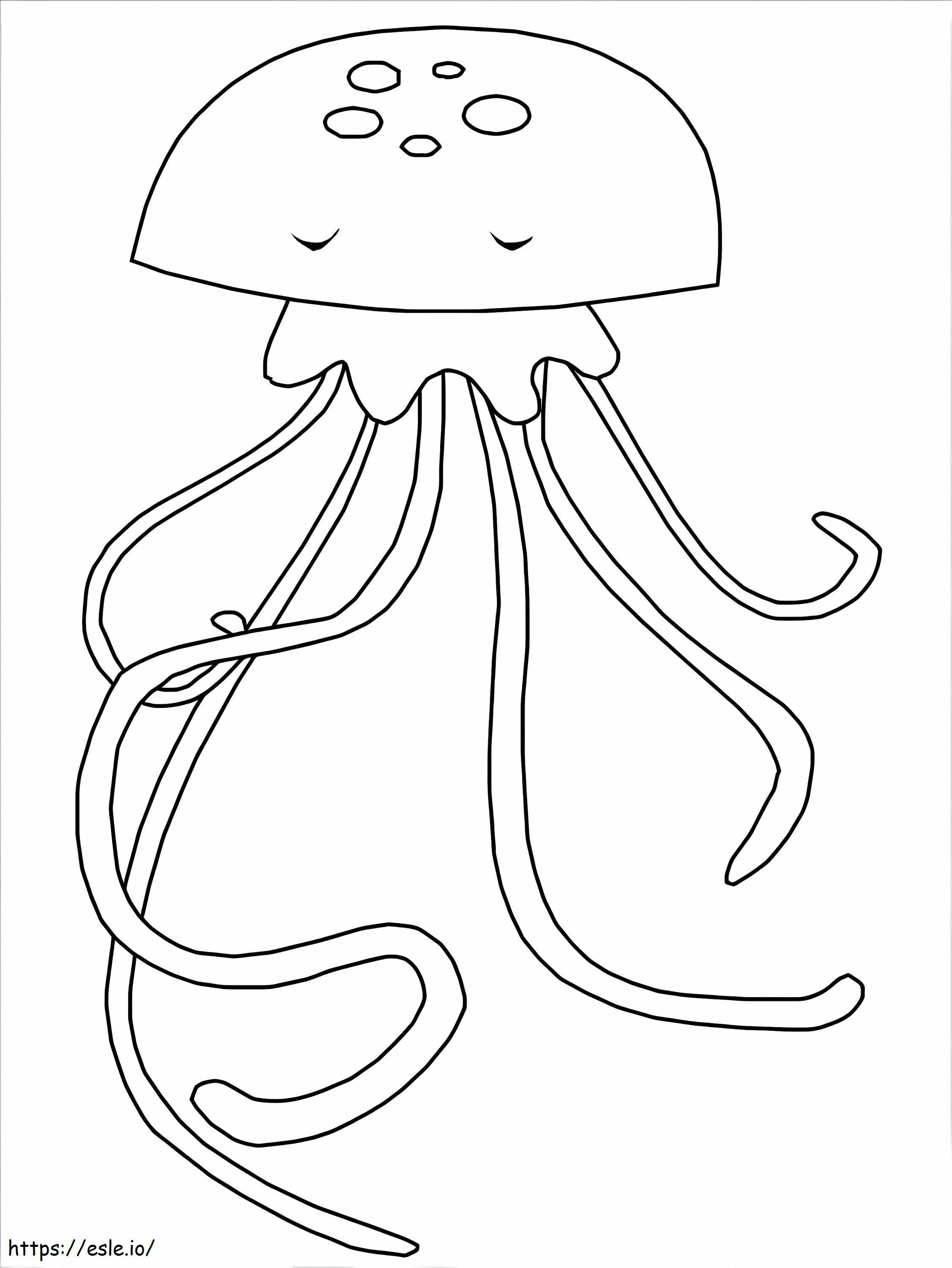Medusa normal para colorir