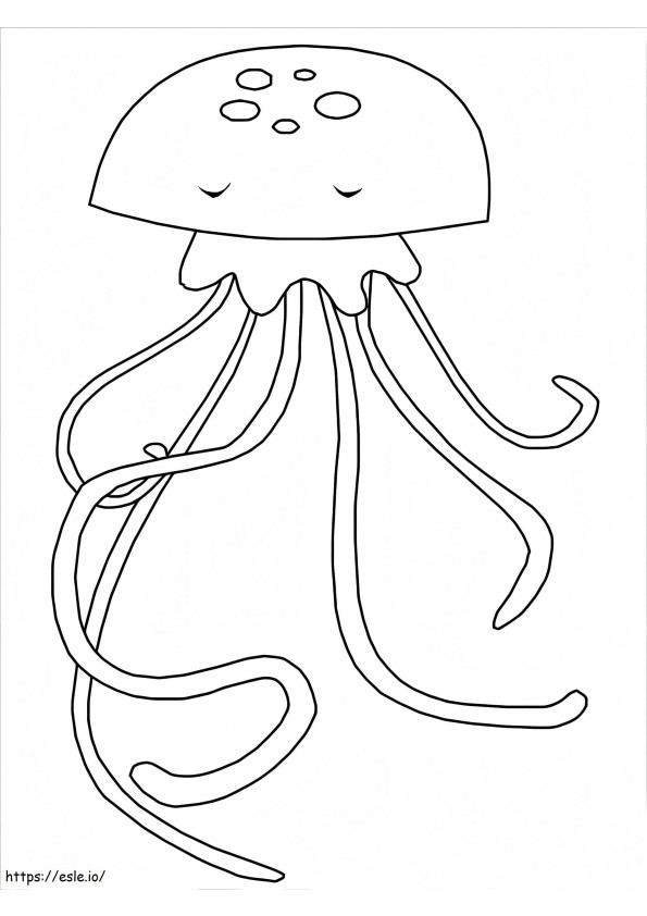 Medusa normal para colorir