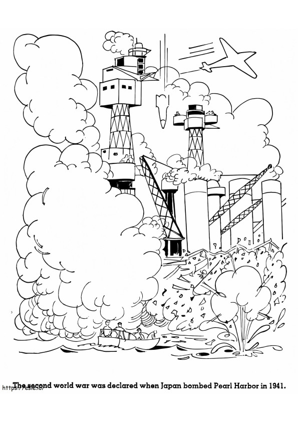 Pearl Harbor Day 4 coloring page