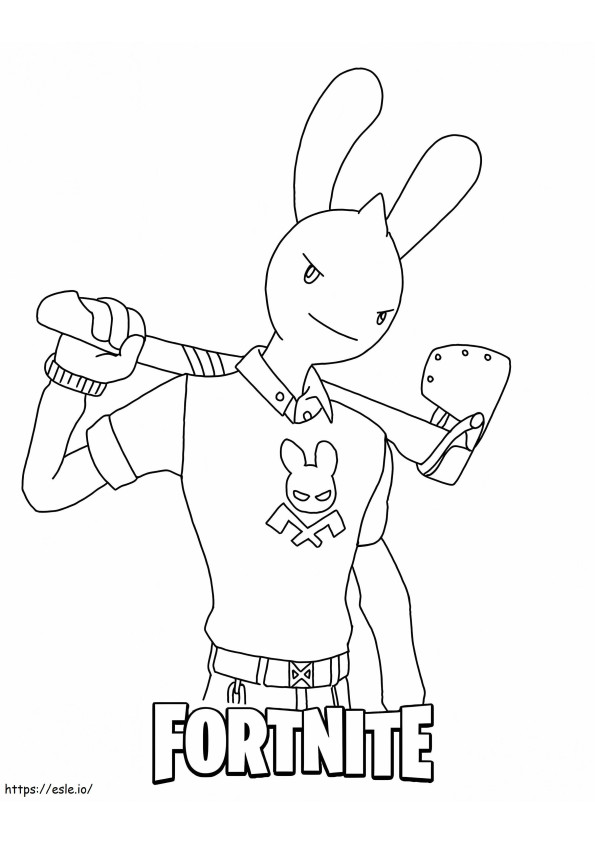 Guggimon From Fortnite coloring page