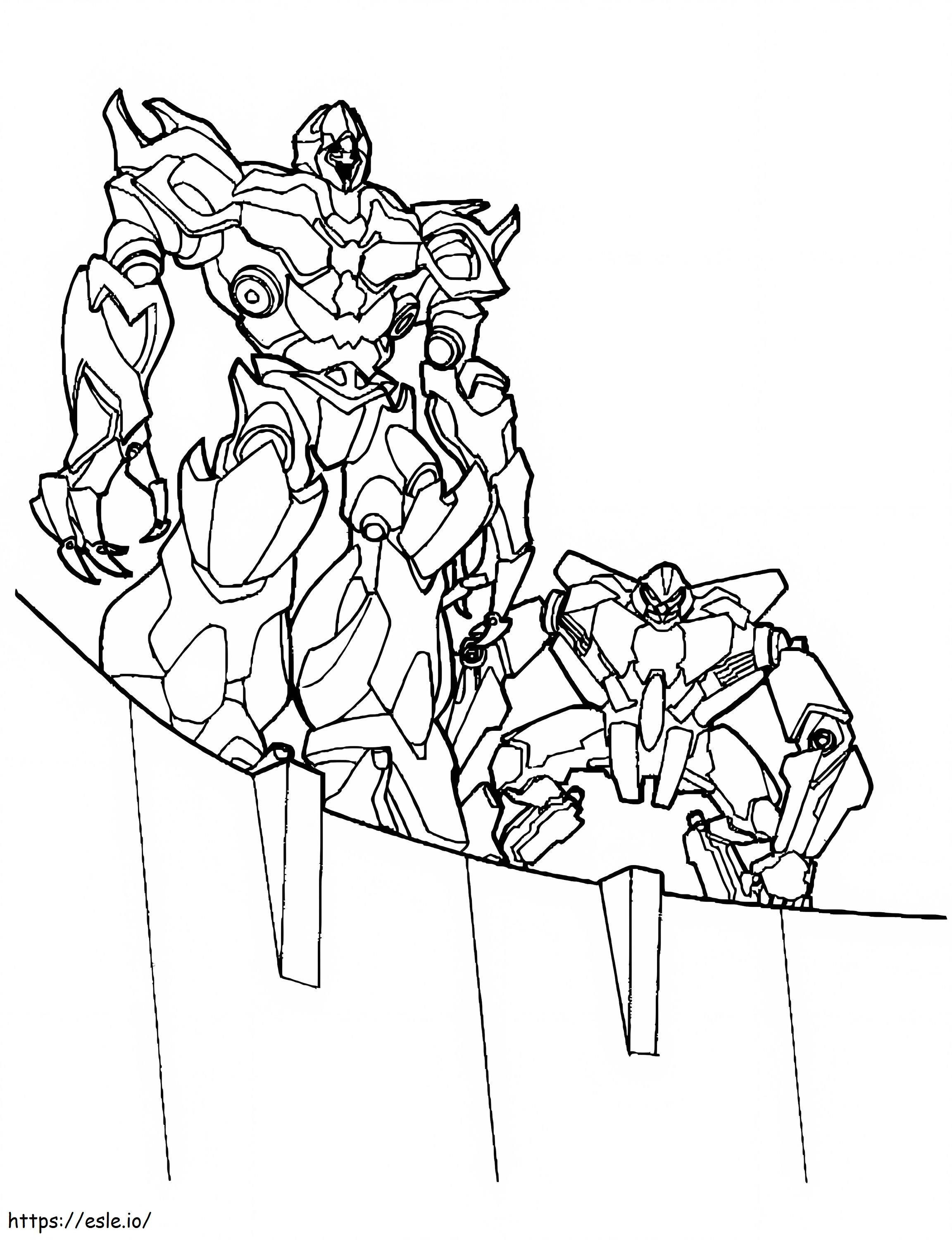 Starscream And Megatron coloring page