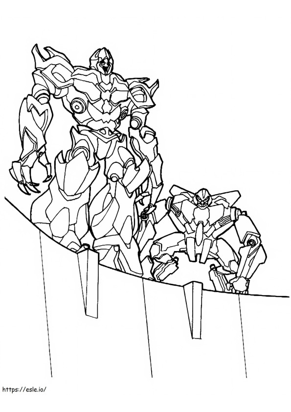 Starscream And Megatron coloring page
